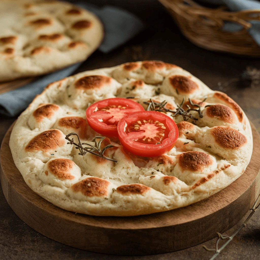 Homemade cottage cheese flatbread folded into a wrap with fresh vegetables and grilled chicken.
